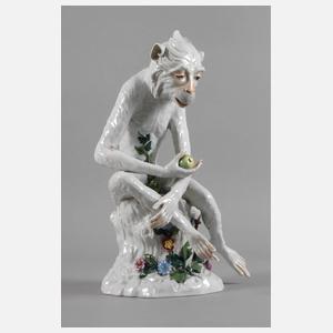 Potschappel Affe mit Apfel