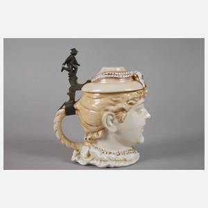 Schierholz Plaue Gesichterkrug als Frau