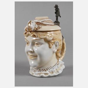 Schierholz Plaue Gesichterkrug als Frau