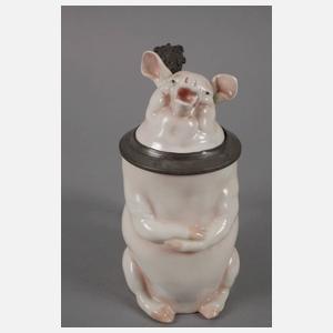 Schierholz Plaue Figurenkrug als Schwein