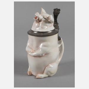 Schierholz Plaue Figurenkrug als Schwein