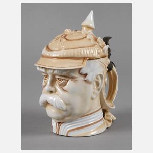 Schierholz Plaue Gesichterkrug als Bismarck