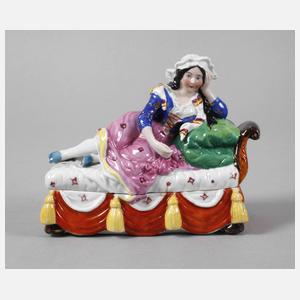 Thüringen figürliche Deckeldose