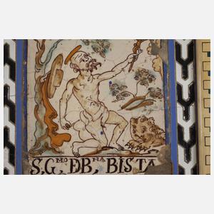 Fliese Spanien 16./17. Jh.