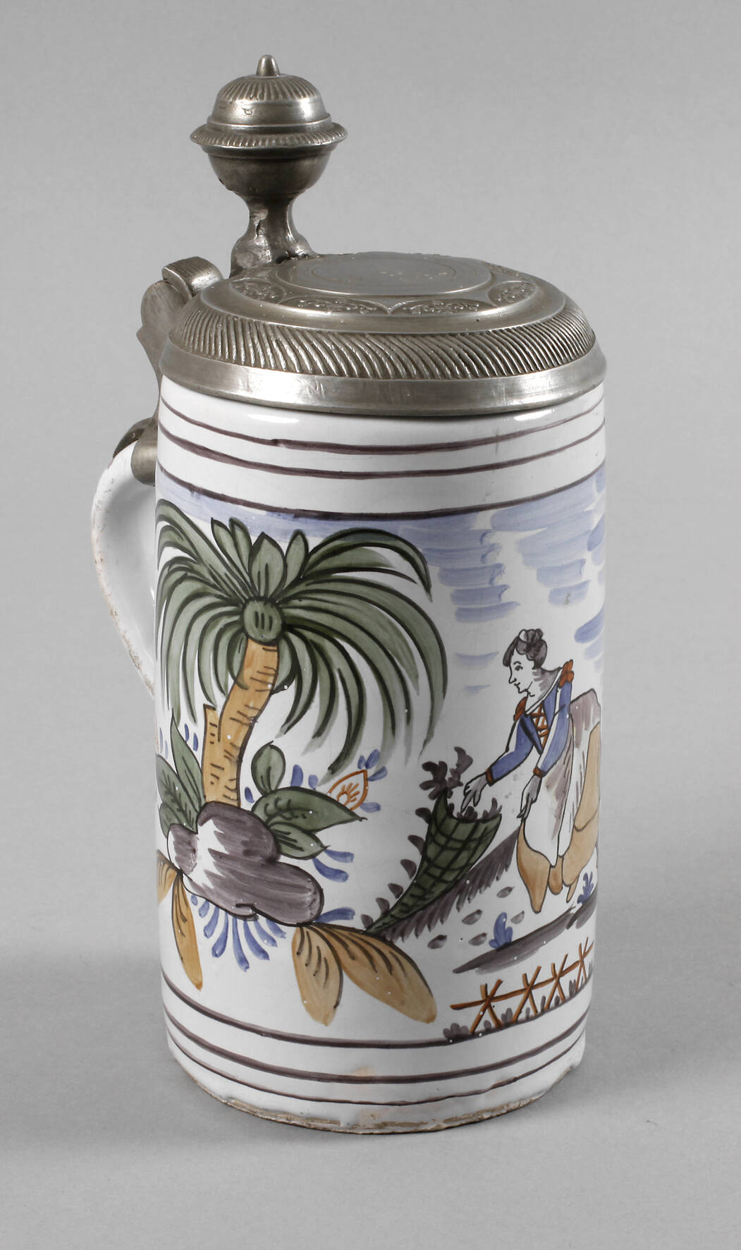 Erfurter Fayencewalzenkrug