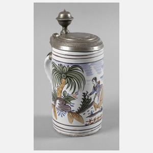 Erfurter Fayencewalzenkrug