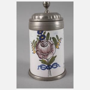 Kleiner Schrezheimer Fayencewalzenkrug