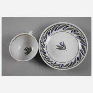 Tasse mit bäuerlicher Bemalung