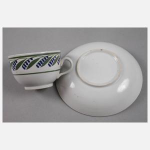 Tasse mit bäuerlicher Bemalung