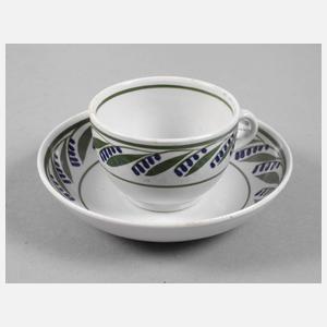 Tasse mit bäuerlicher Bemalung