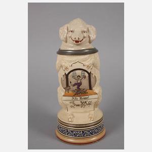 Keglerkrug als Schwein