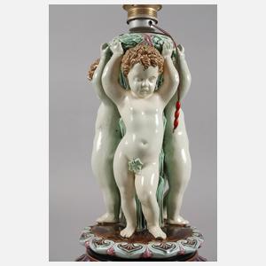 Lampenfuß mit Putten