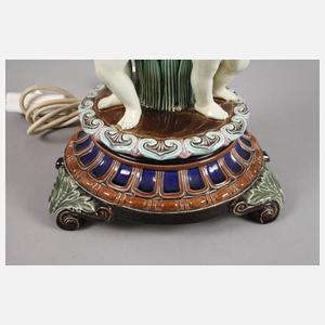 Lampenfuß mit Putten