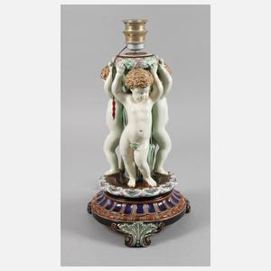 Lampenfuß mit Putten