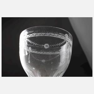 Paar klassizistische Trinkgläser