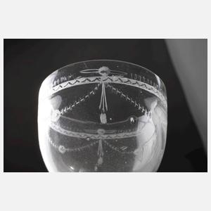 Paar klassizistische Trinkgläser