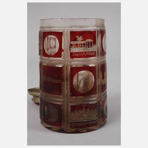 Erinnerungskrug Karlsbad mit Schreibset