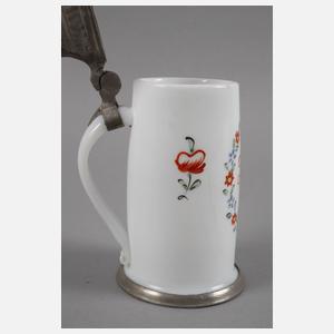 Milchglaskrug Biedermeier