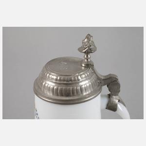 Milchglaskrug Biedermeier