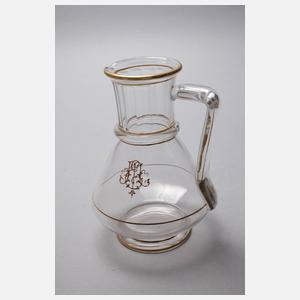 Lobmeyr Wien Karaffe und sechs Dessertschalen