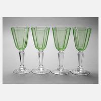 Vier Weingläser Uranglas111