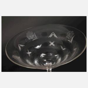 Sechs Sektschalen Art déco