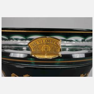 Val St. Lambert Vase mit Figurenfries