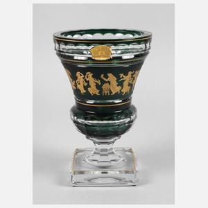 Val St. Lambert Vase mit Figurenfries