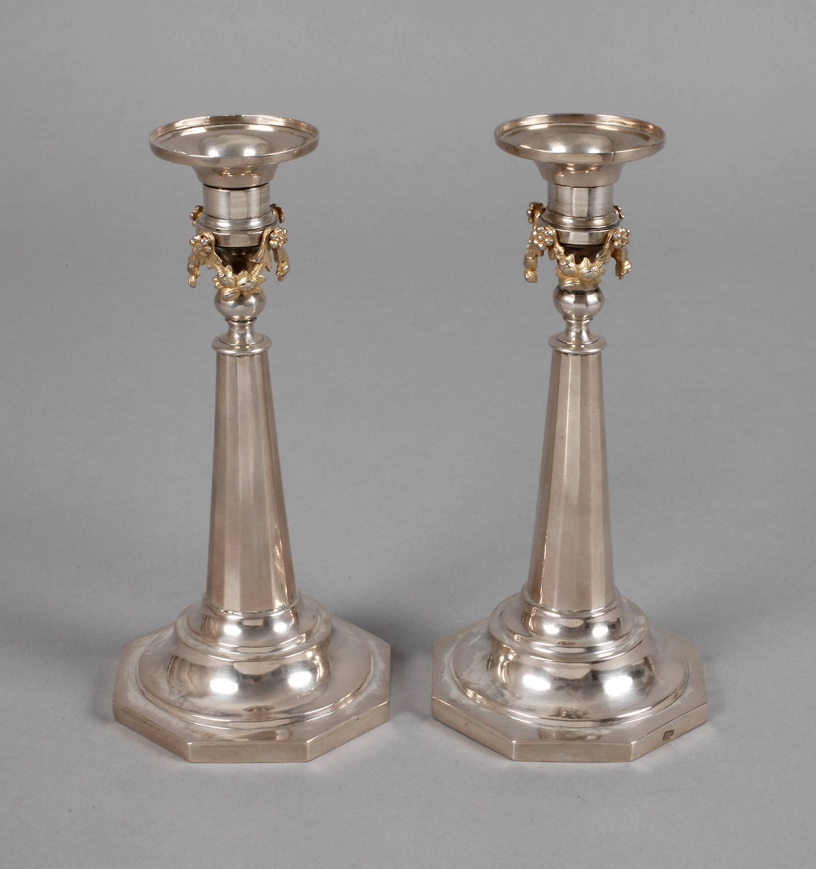 Paar Silberleuchter Breslau