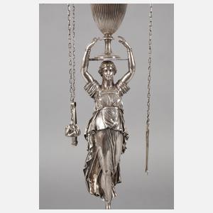 Große klassizistische Öllampe Italien