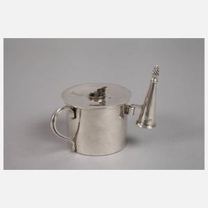 Silber englischer Wachsstockhalter
