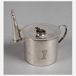 Silber englischer Wachsstockhalter