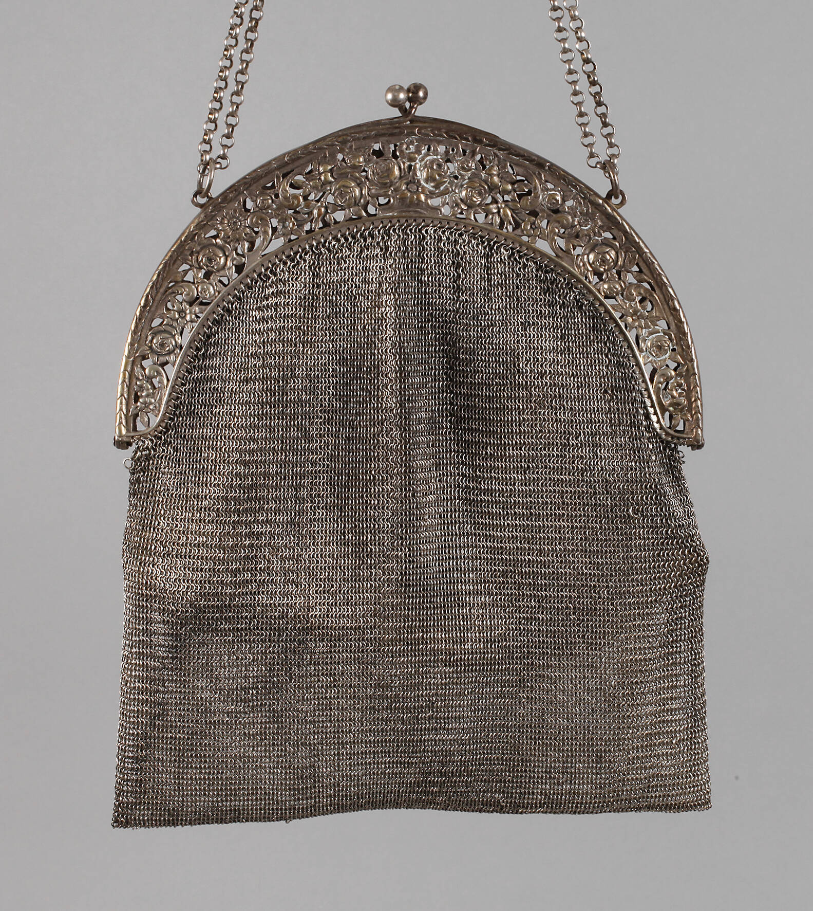 Silber schwere Abendtasche