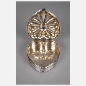 Silber Herzdose