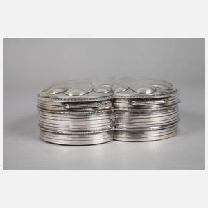 Silber Herzdose