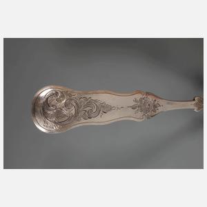 Silber Paar Vorlegelöffel Holland