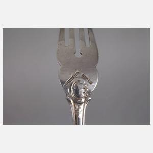 Silber Fischbesteck für zwölf Personen