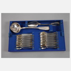 Silber Besteckkasten "Augsburger Faden"