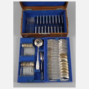 Silber Besteckkasten "Augsburger Faden"