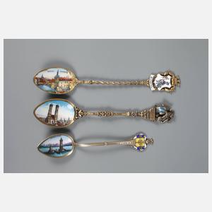 Konvolut Andenkenlöffel