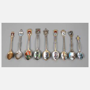 Konvolut Andenkenlöffel