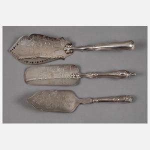 Drei Tortenheber Historismus