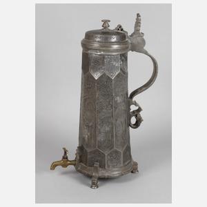 Mächtige schwere Schleifkanne