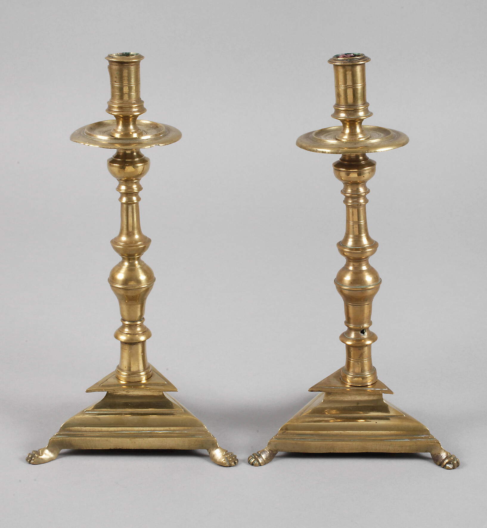 Paar barocke Messingleuchter