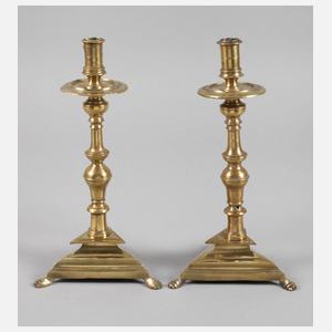 Paar barocke Messingleuchter