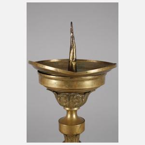 Großer Messing-Altarleuchter