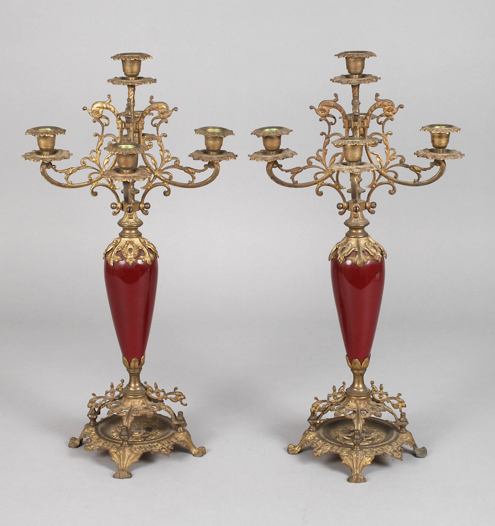 Paar Biedermeier-Kerzenleuchter