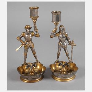 Paar historische Kerzenhalter