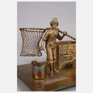 Figürliches Rauchset mit Fischer