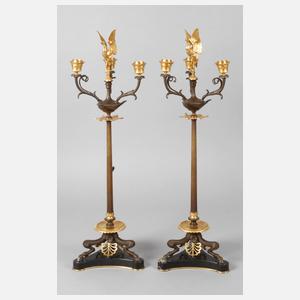 Paar klassizistische Kerzenleuchter